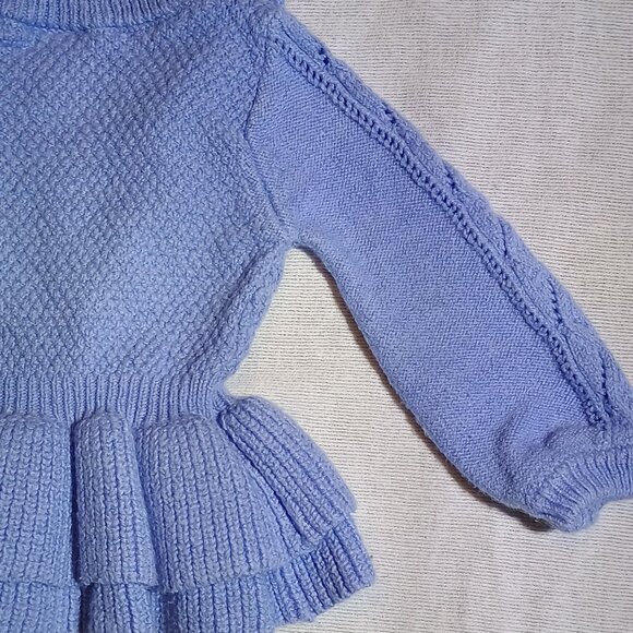 Genuine Kids from OshKosh / Sweater / Kids Girls / Size 12 Months / Light Blue / - Picture 3 of 11